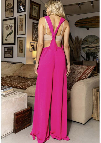 Bucket List So Slouchy Fuchsia Overalls