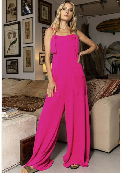 Bucket List So Slouchy Fuchsia Overalls