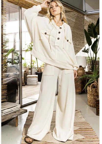 Lounge in Style French Terry Cotton Hoodie