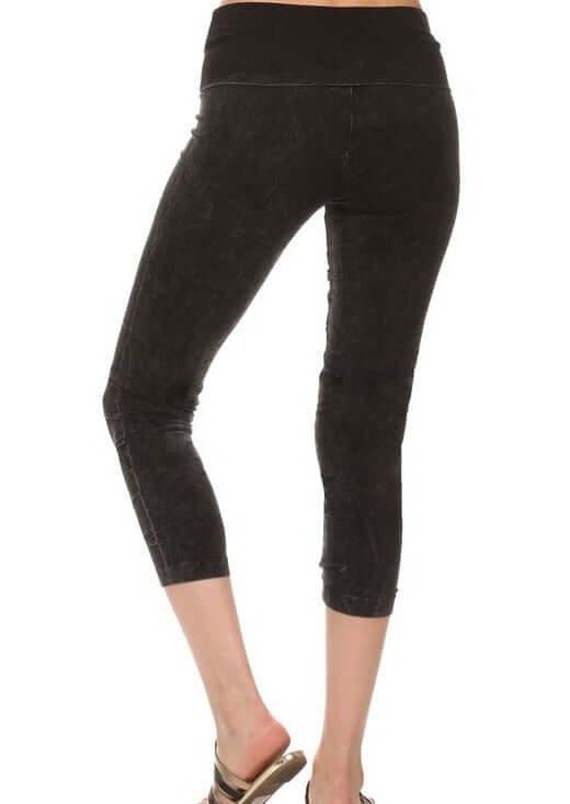 Easy Fit American Cotton Capri Leggings Made in USA