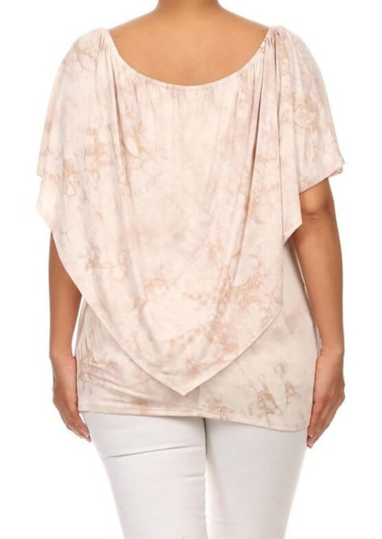 Convertible Tie Dye Top Plus Size