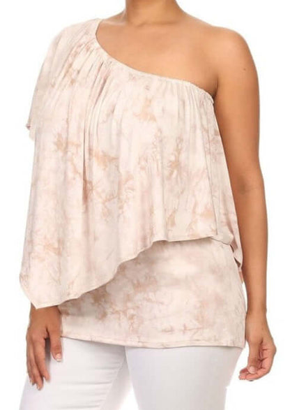 Convertible Tie Dye Top Plus Size