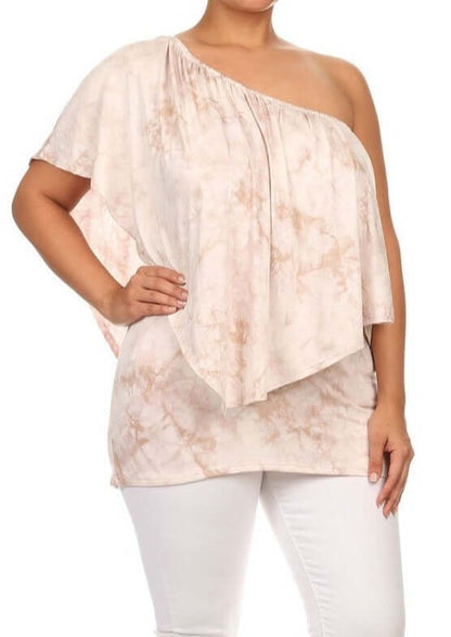 Convertible Tie Dye Top Plus Size
