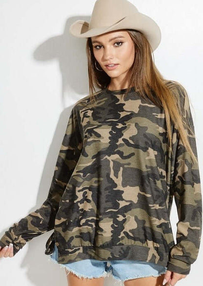Hang Out Camo Top Made in USA