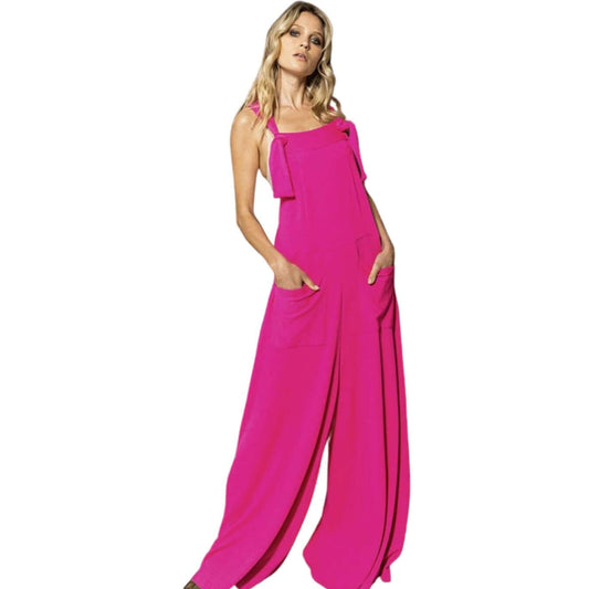 Bucket List So Slouchy Fuchsia Overalls