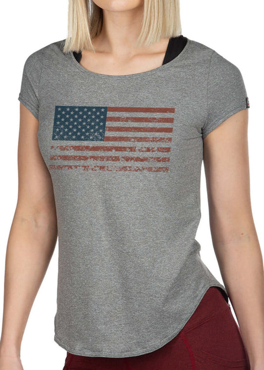 Women's SoftTECH™ Flag Cap sleeve