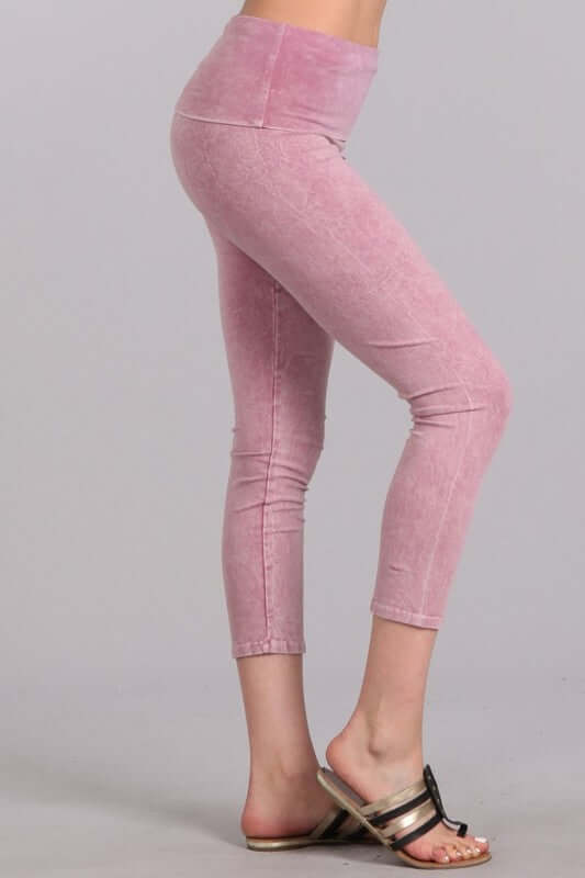 Easy Fit American Cotton Capri Leggings Made in USA