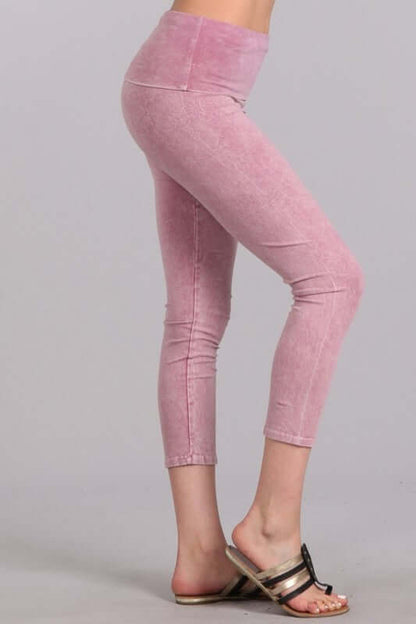 Easy Fit American Cotton Capri Leggings Made in USA