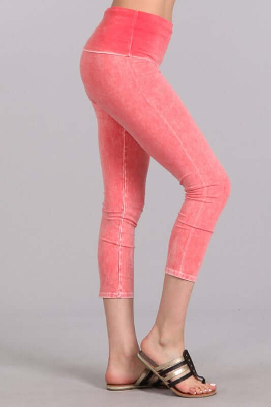 Easy Fit American Cotton Capri Leggings Made in USA