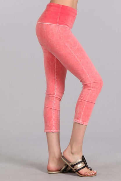 Easy Fit American Cotton Capri Leggings Made in USA