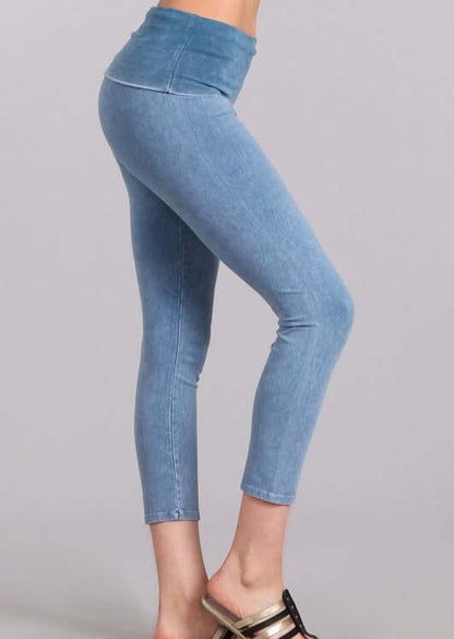 Easy Fit American Cotton Capri Leggings Made in USA