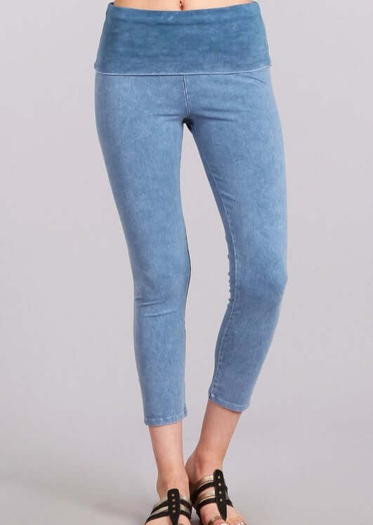 Easy Fit American Cotton Capri Leggings Made in USA