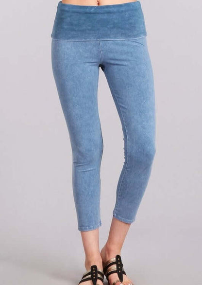 Easy Fit American Cotton Capri Leggings Made in USA