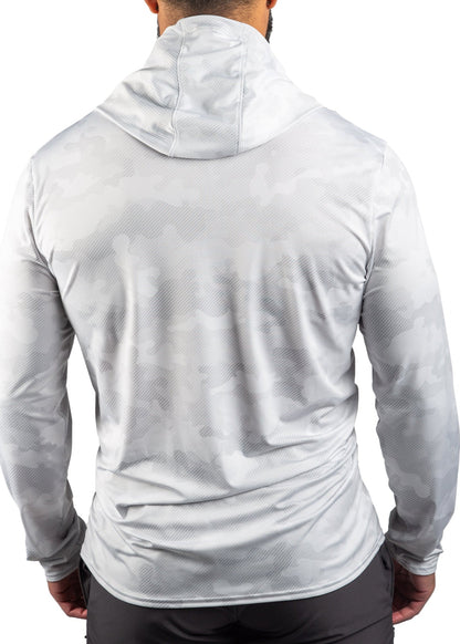 Performance Mesh White Out Camo Sun Hoodie