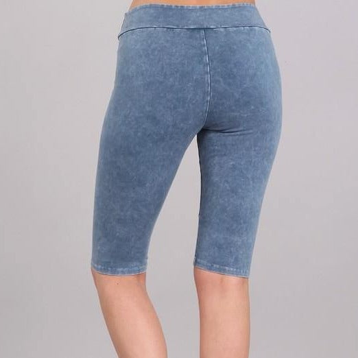 Ladies Longer Length Biker Shorts Made in USA