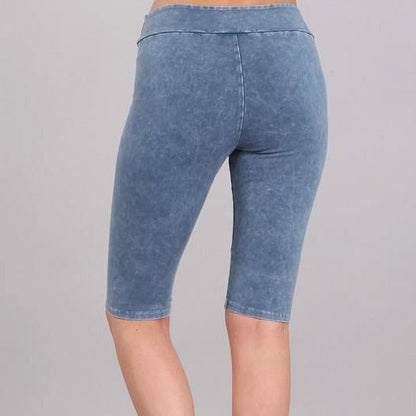 Ladies Longer Length Biker Shorts Made in USA