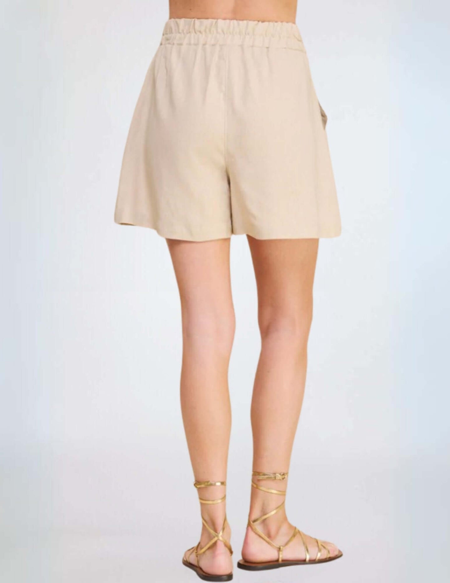 Amari Linen Blend Walking Shorts