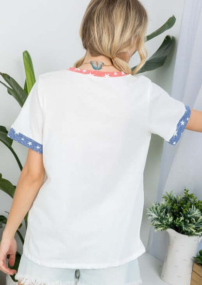 All Cotton Patriotic Essentials Tee Made in USA