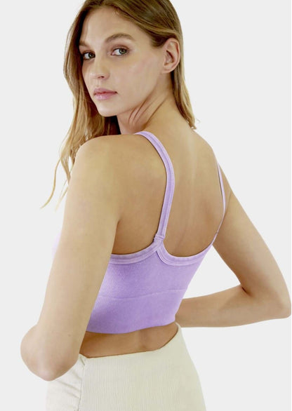 Nikibiki Ribbed V-Neck Bra Top