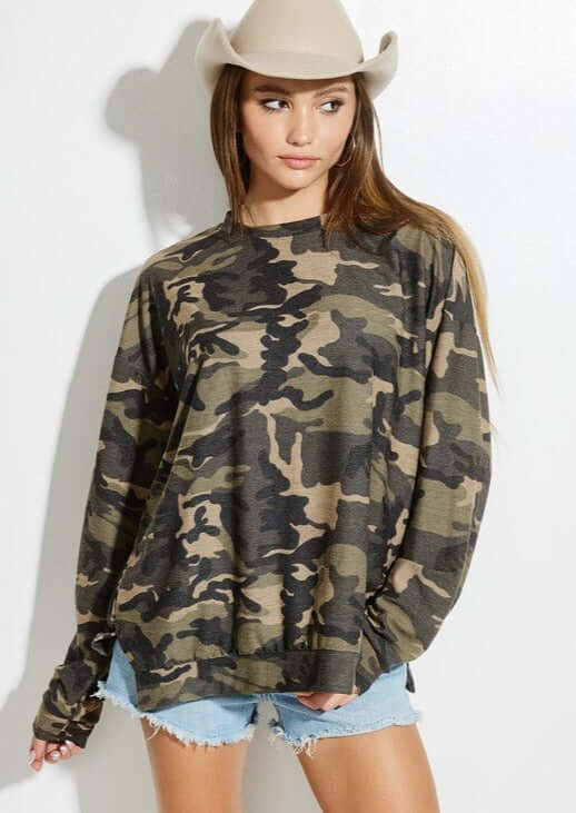 Hang Out Camo Top Made in USA