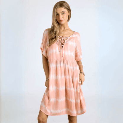 Lace-up Baby Doll Dress Made in USA