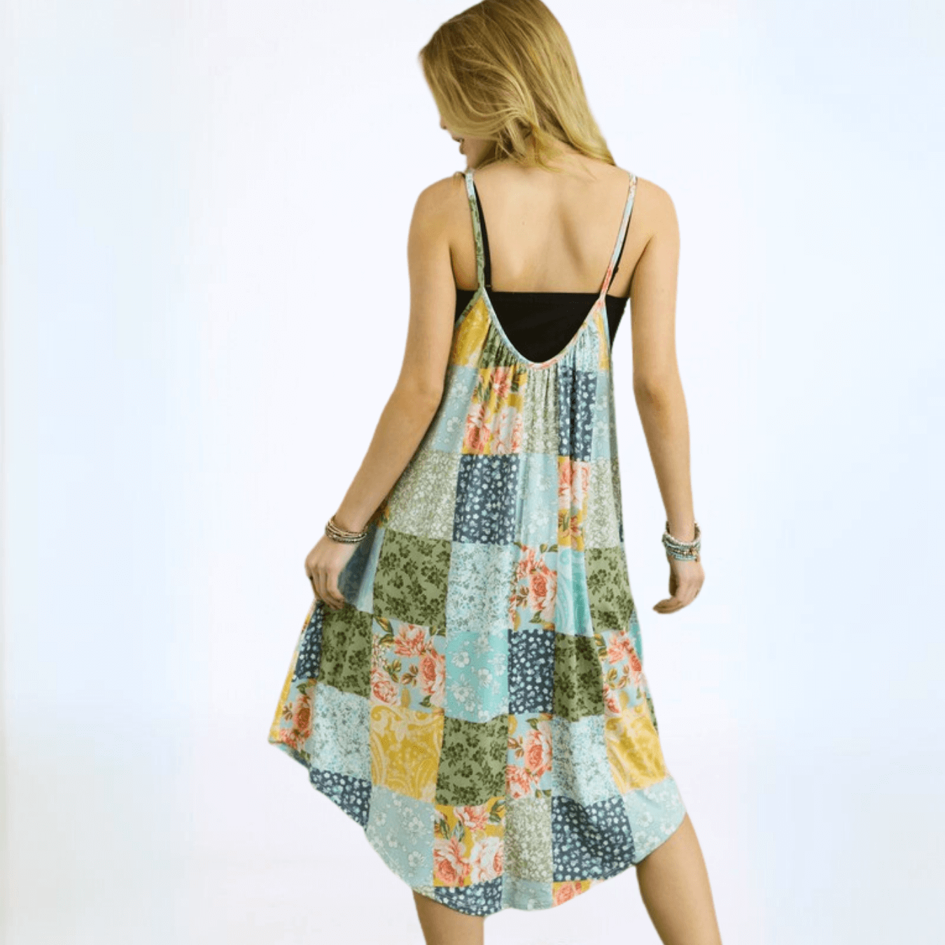 Boho Colorful Summer Sun Dress Made in USA
