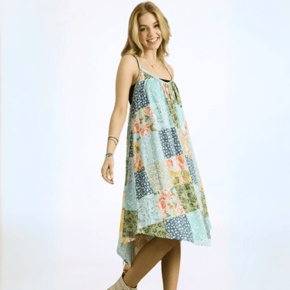 Boho Colorful Summer Sun Dress Made in USA