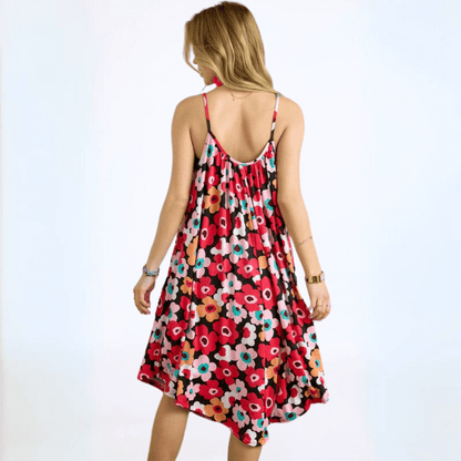 Boho Colorful Summer Sun Dress Made in USA