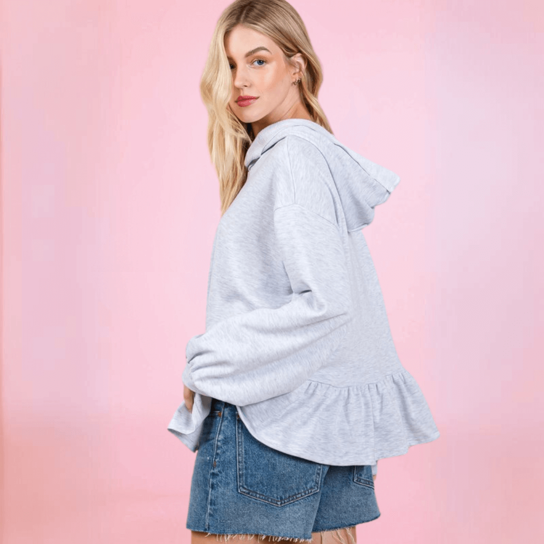 French Terry Baby Doll Tunic Made in USA