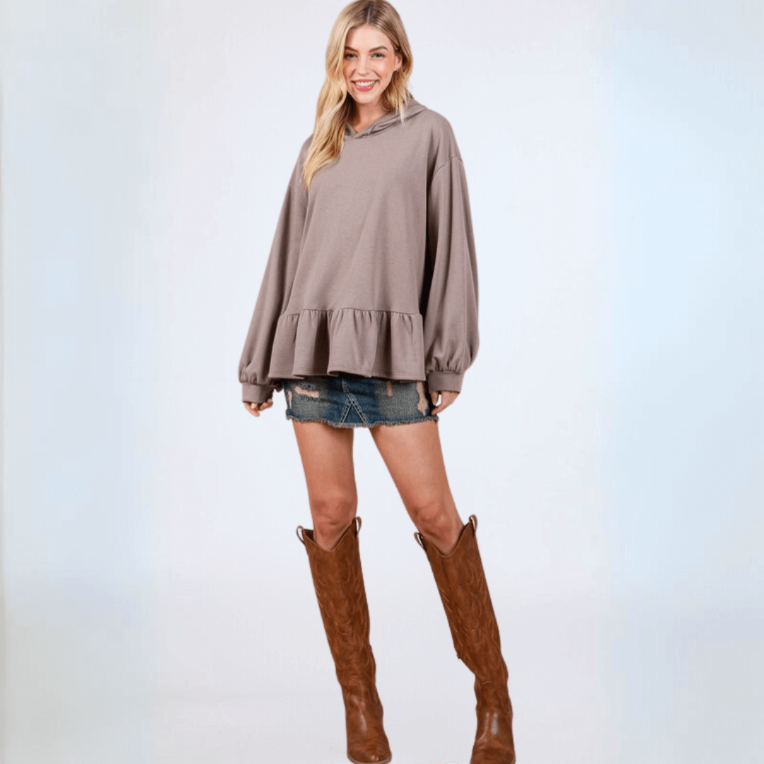 French Terry Baby Doll Tunic Made in USA