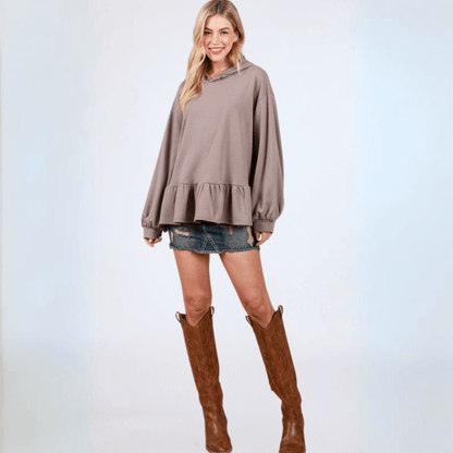 French Terry Baby Doll Tunic Made in USA