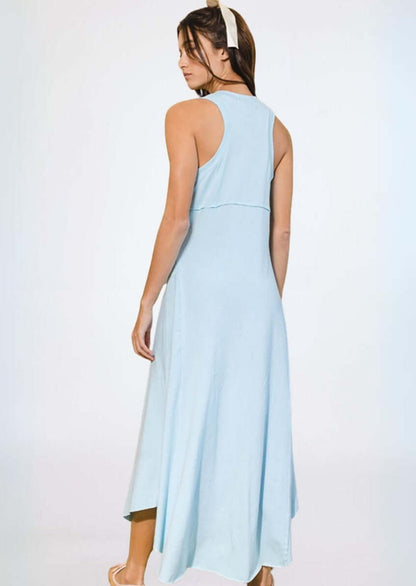 Cotton Racerback Tank Dress Made in USA by Bucket List