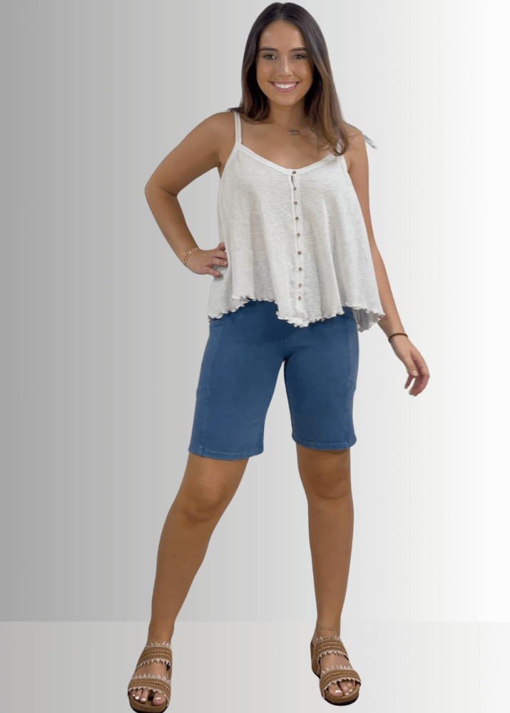 Kylie Soft Cotton Asymmetrical Cami