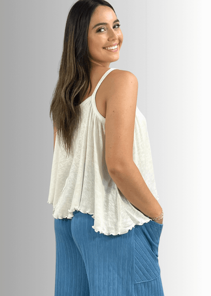Kylie Soft Cotton Asymmetrical Cami