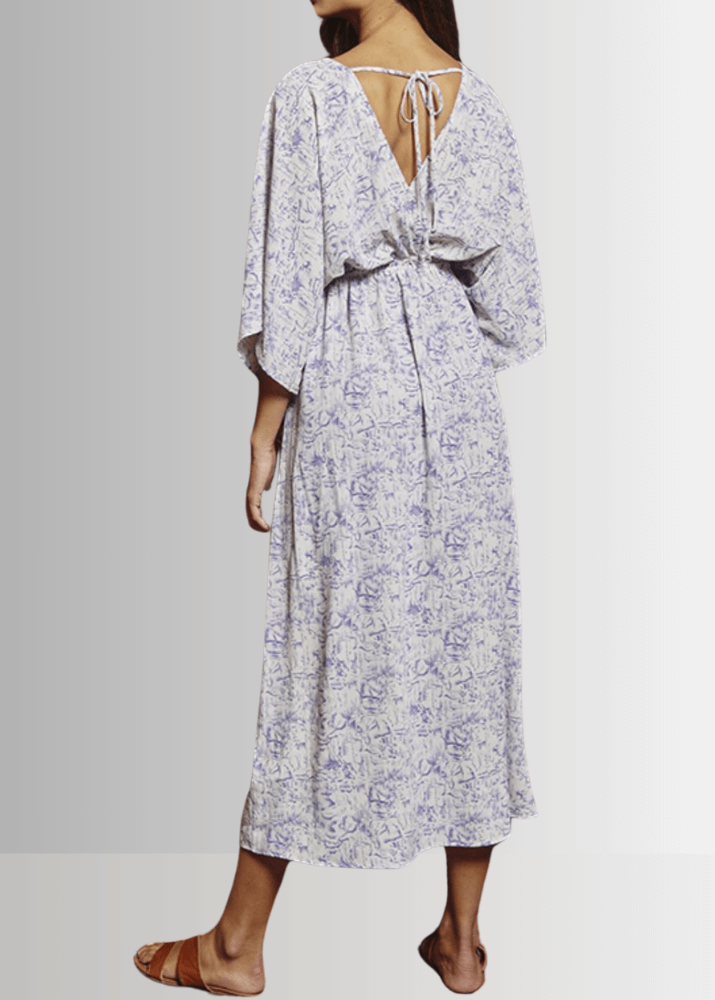 Adalyn V-neck Kimono Maxi Dress