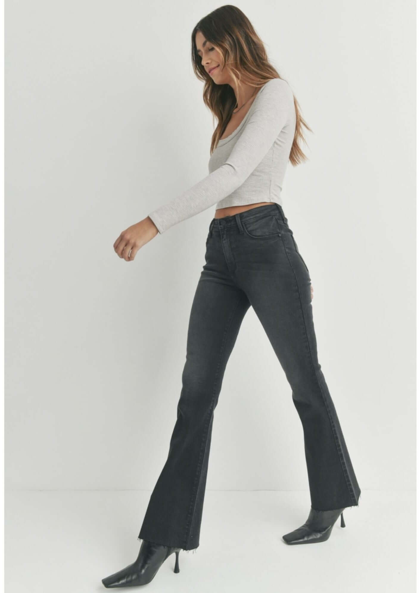 The Fall Flare Denim Jeans Made in USA