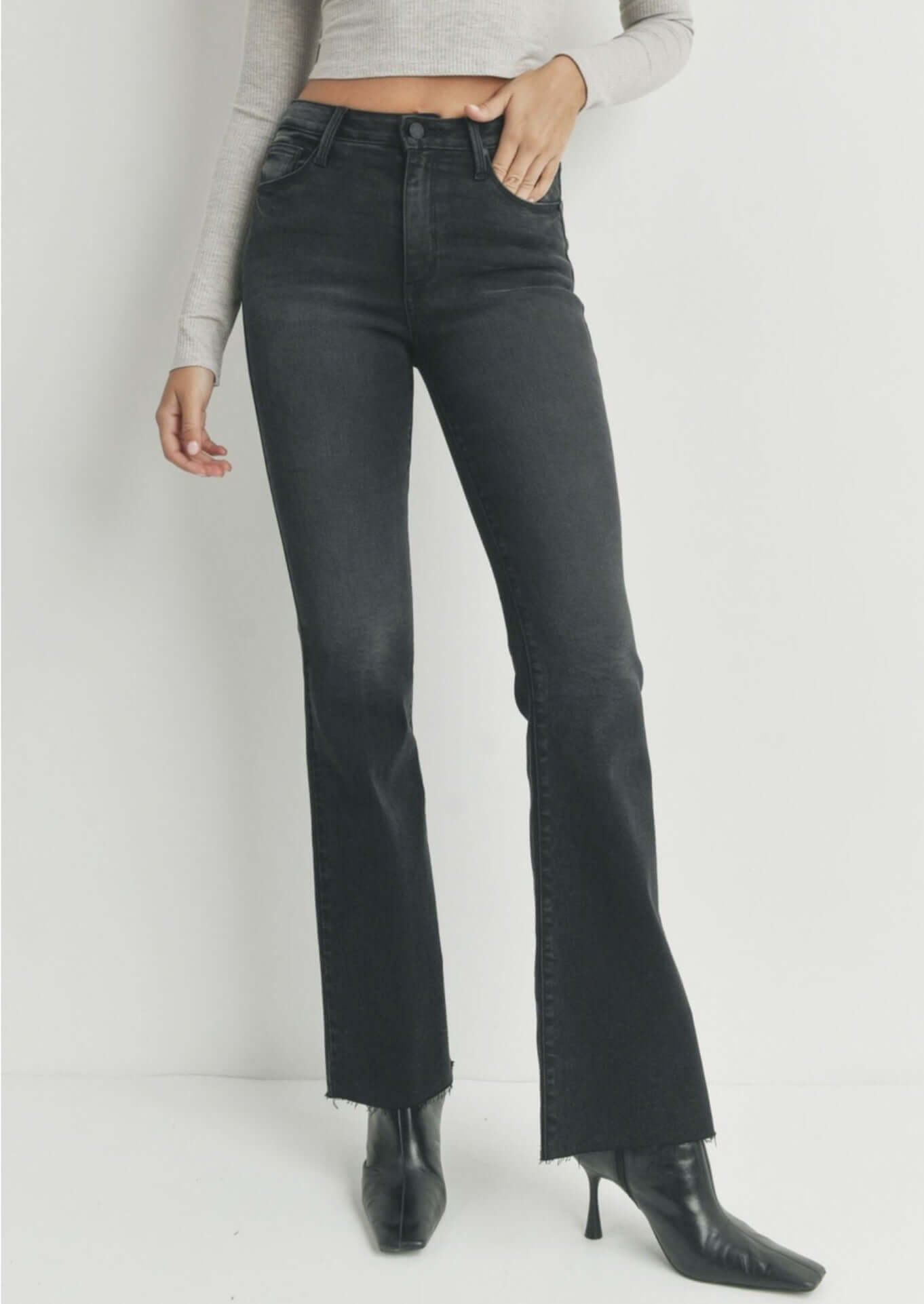 The Fall Flare Denim Jeans Made in USA