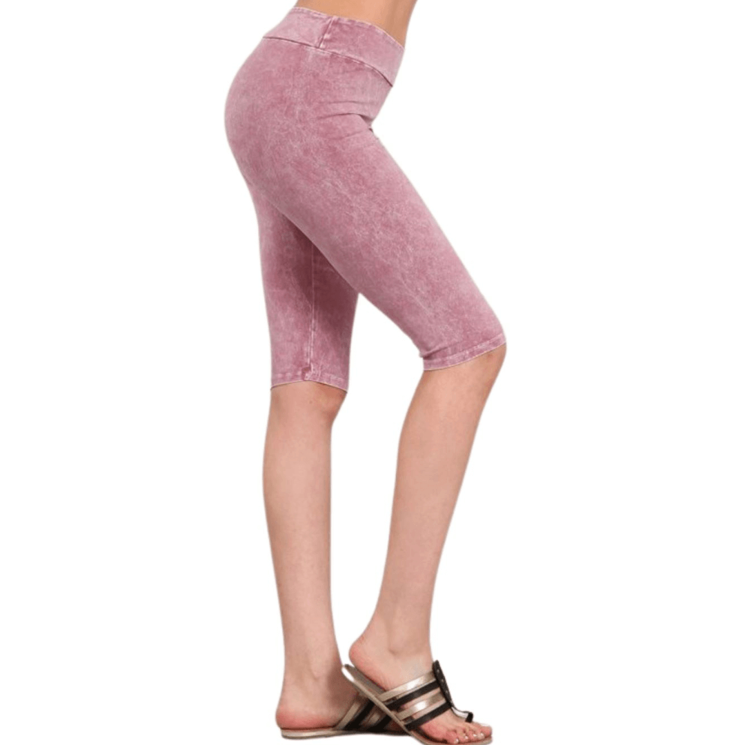 Ladies Longer Length Biker Shorts Made in USA