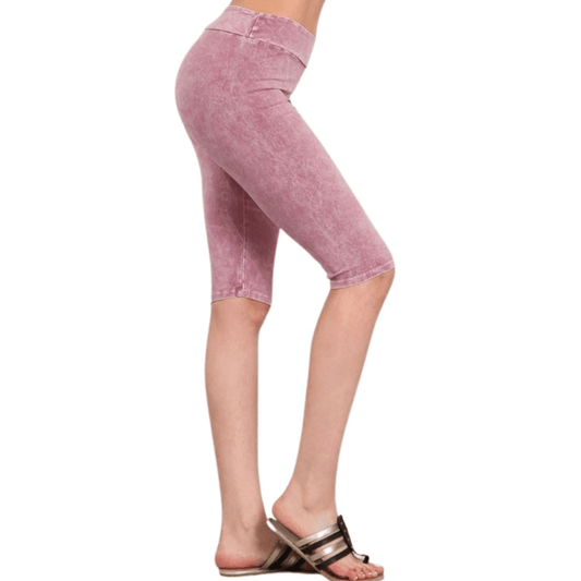 Ladies Longer Length Biker Shorts Made in USA