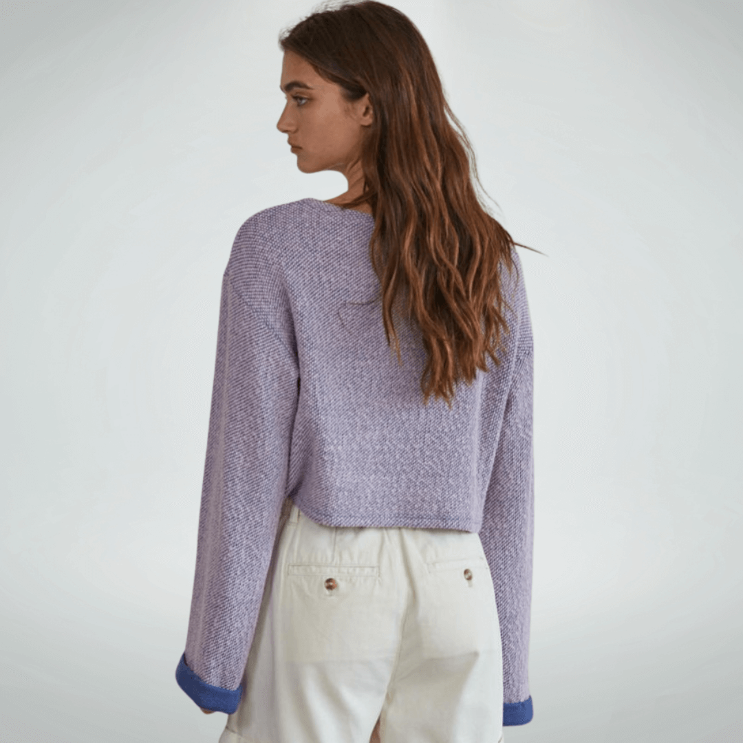 Lavender Jessamine Cropped Pullover
