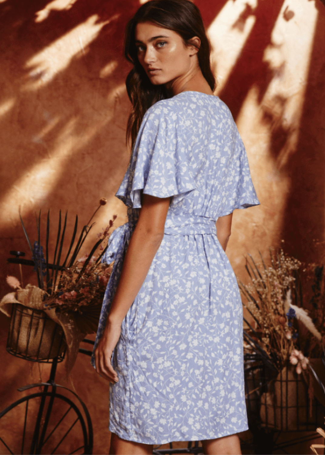 Brook True Wrap Style Mini Dress