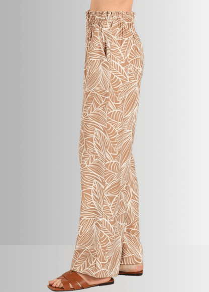 Breezy Tropical Print Pants
