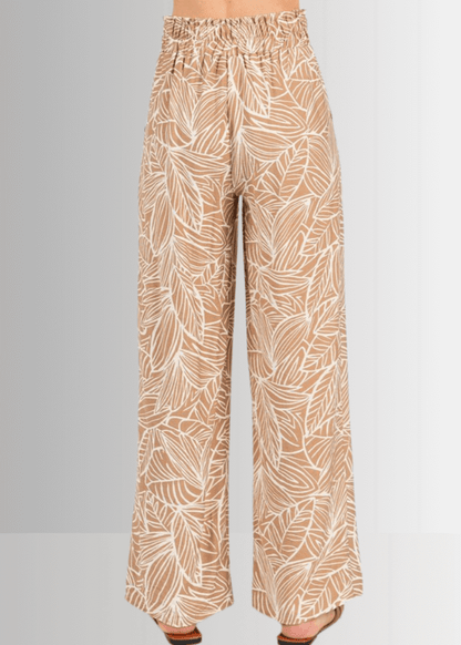 Breezy Tropical Print Pants