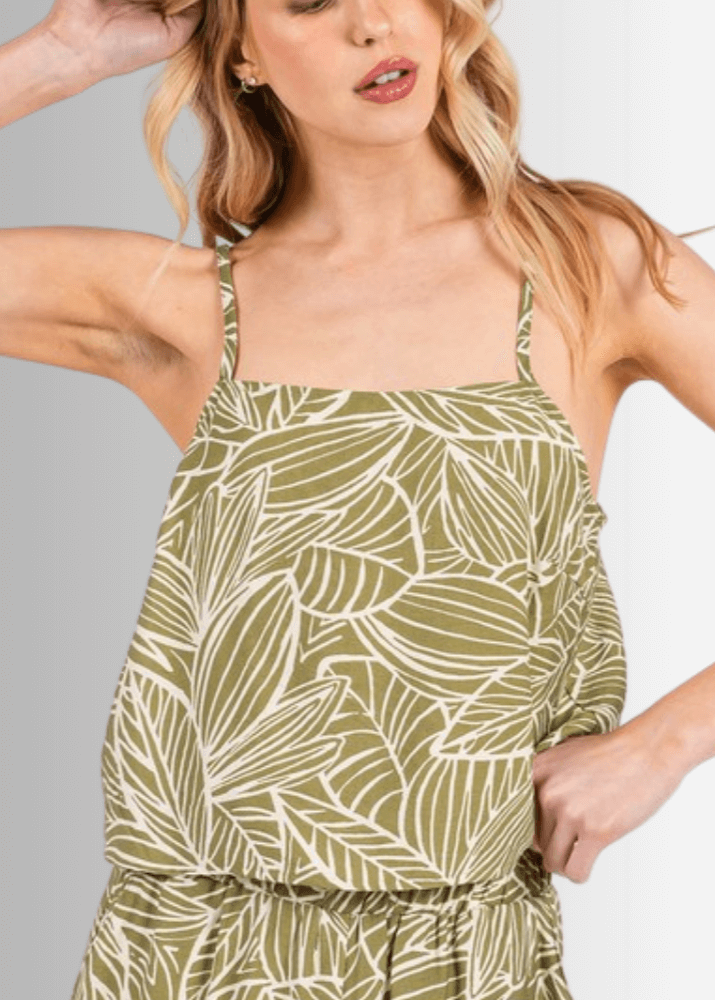 Breezy Tropical Cami Tank Top