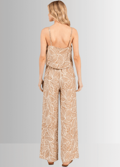 Breezy Tropical Print Pants