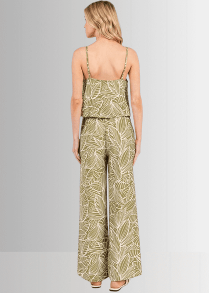 Breezy Tropical Print Pants