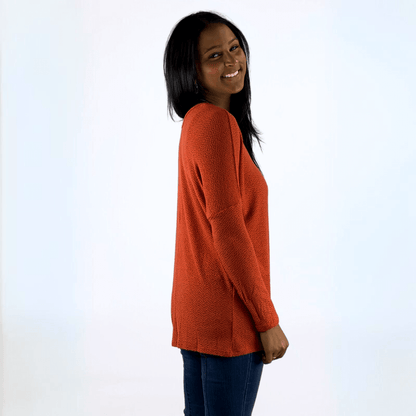 Dolman Loose Knit Sweater Top Made in USA