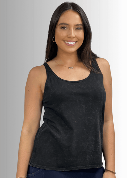 Twenty Four Seven Cotton Tank in Light Denim