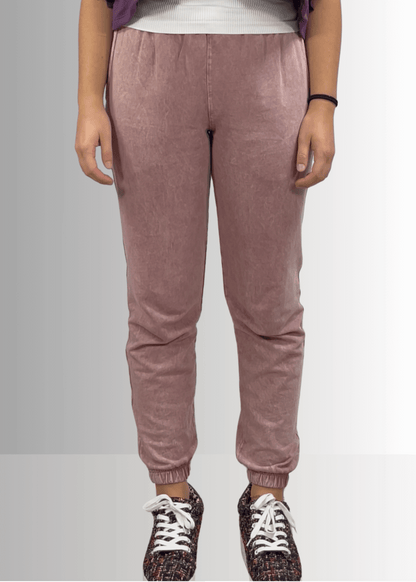 All Day French Terry Pocket Joggers in Mauve