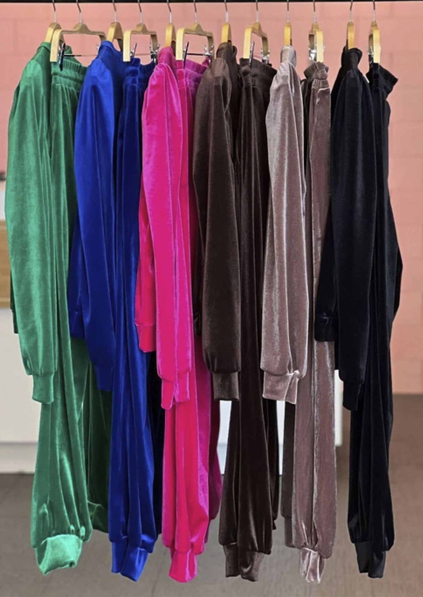 Glam Velour Track Suit